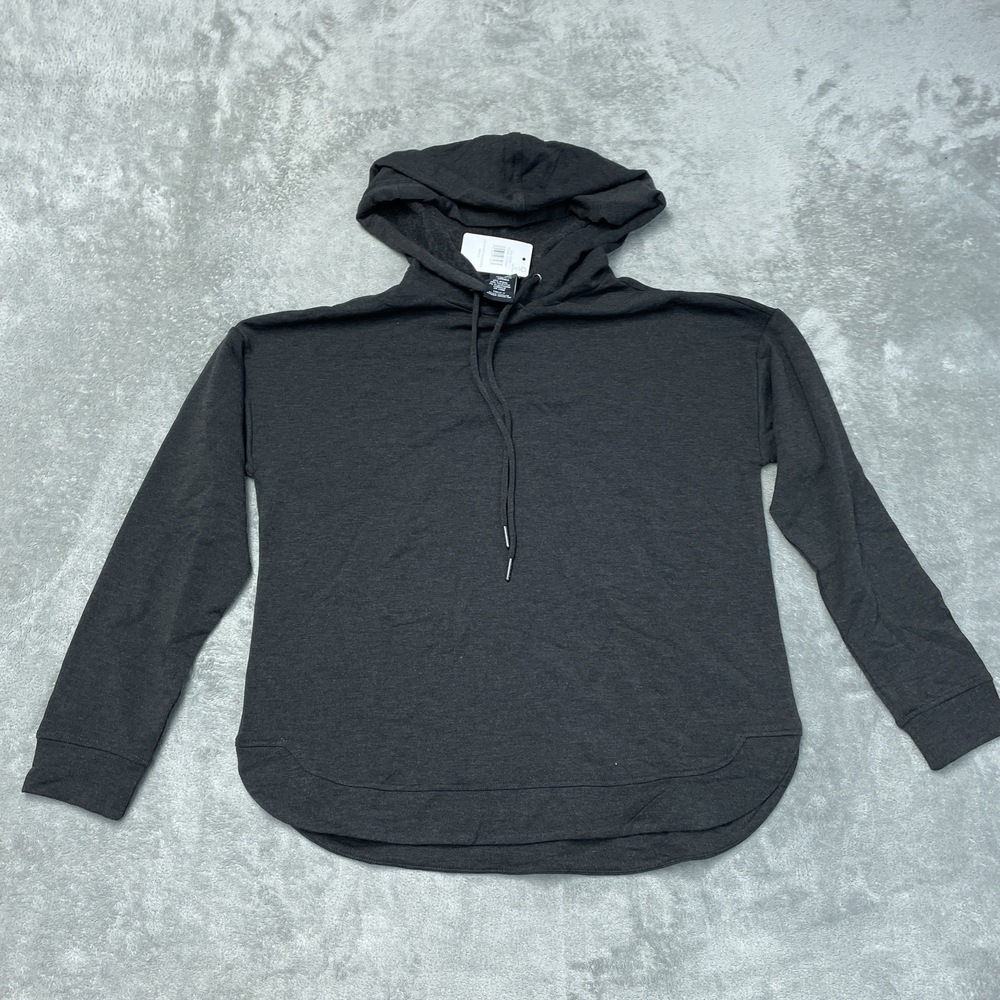 Max & Mia Women's S Hoodie Heather Charcoal Modal Blend H1146